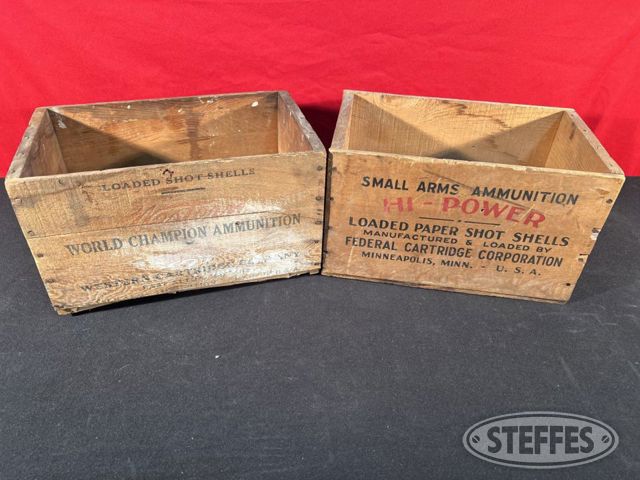 Ammo boxes to include